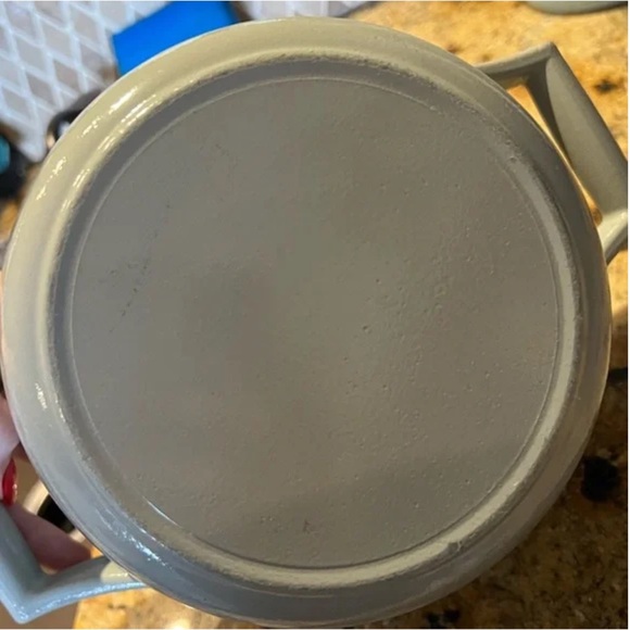 Calphalon Dutch Oven Pot Cast Iron Enamel Pot with Lid Gray Cookware - Picture 5 of 6